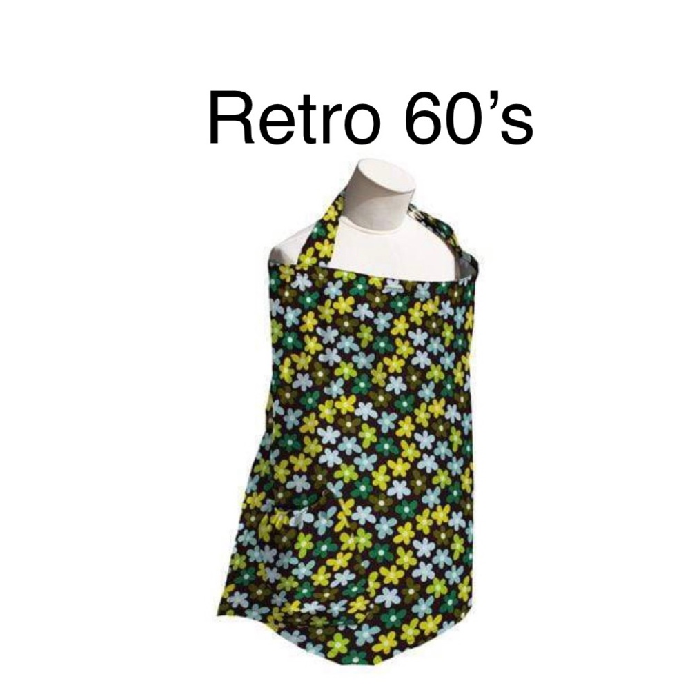 *NEW* Planet Wise NOS Retro Nursing Cover w/Case Cotton Hawaiian 60’s Floral